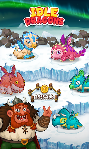 Idle Dragon Empire: tap vikings, train dragons - Gameplay image of android game