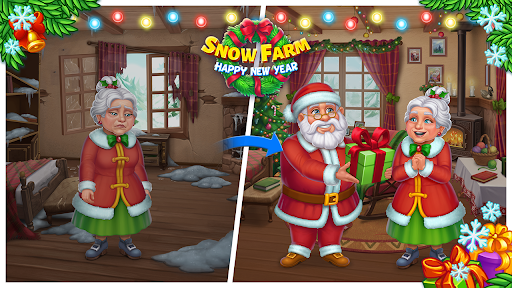 Snow Farm - Santa Family story - Gameplay image of android game