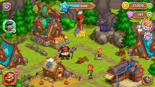 Vikings and Dragon Island Farm - Gameplay image of android game