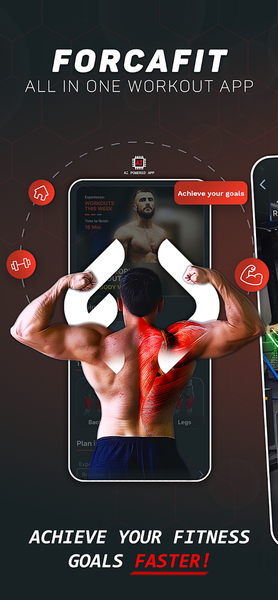 ForcaFit - Home & Gym Workout - عکس برنامه موبایلی اندروید