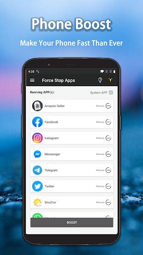 Force Stop Apps (No root) - Image screenshot of android app