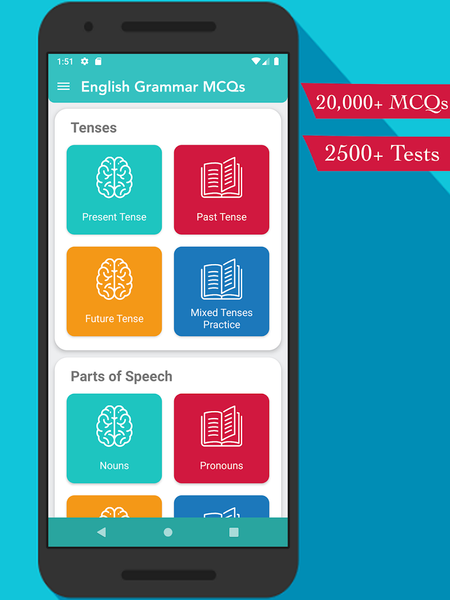 English Grammar MCQs - عکس برنامه موبایلی اندروید