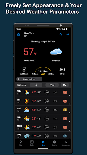 Foreca Weather & Radar - عکس برنامه موبایلی اندروید