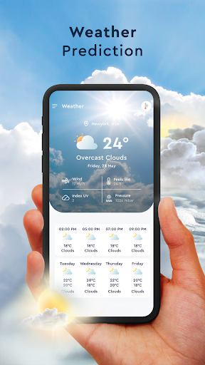 Weather, Forecast, Thermometer - عکس برنامه موبایلی اندروید
