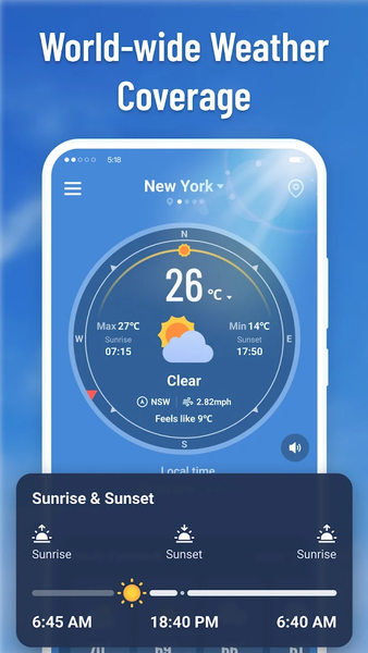 Know Weather: Live Radar - عکس برنامه موبایلی اندروید