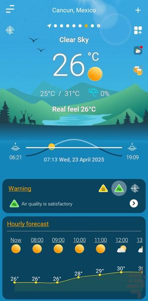 هواشناسی دقیق و پیشرفته ۱۴۰۴ - عکس برنامه موبایلی اندروید