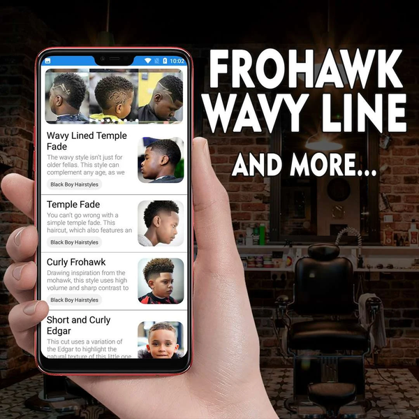 350+ Black Boy Hairstyles - Image screenshot of android app