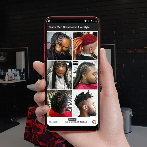 Black Men Dreadlocks Hairstyle - Image screenshot of android app