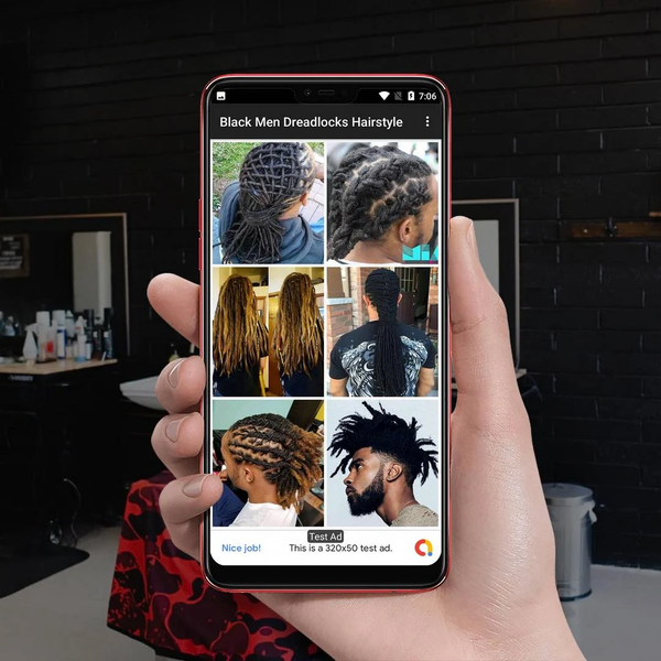 Black Men Dreadlocks Hairstyle - Image screenshot of android app