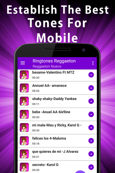 Reggaeton Music Ringtones - Image screenshot of android app