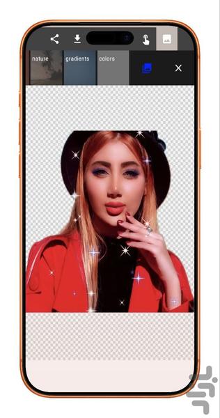 تغییر پس زمینه عکس - عکس برنامه موبایلی اندروید