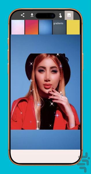 تغییر پس زمینه عکس - عکس برنامه موبایلی اندروید