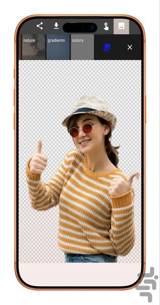 تغییر پس زمینه عکس - عکس برنامه موبایلی اندروید