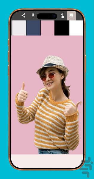تغییر پس زمینه عکس - عکس برنامه موبایلی اندروید