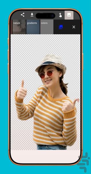 تغییر پس زمینه عکس - عکس برنامه موبایلی اندروید