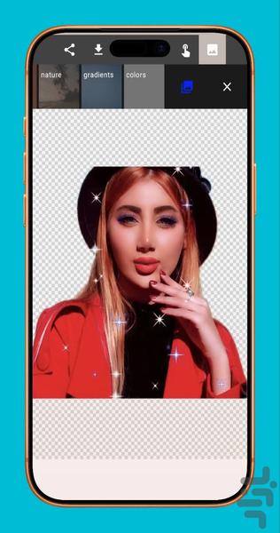 تغییر پس زمینه عکس - عکس برنامه موبایلی اندروید