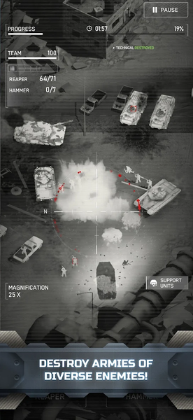 Modern Gunships: AC130 WarGame - Gameplay image of android game
