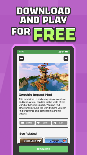 ModBox: Maps Mods Minecraft PE - عکس برنامه موبایلی اندروید