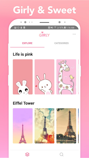 Cute Girly Wallpapers ۲۰۲۰ - عکس برنامه موبایلی اندروید