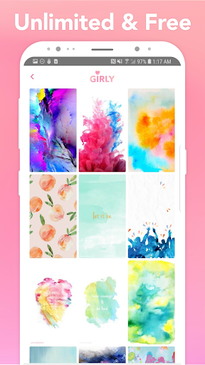 Cute Girly Wallpapers 2020 - Image screenshot of android app