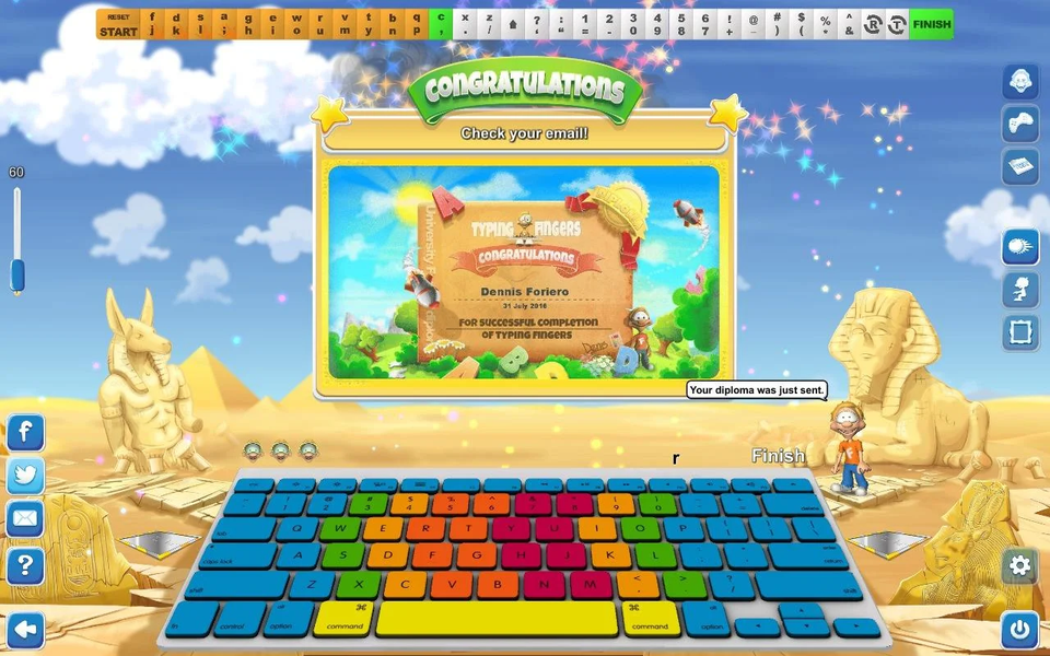 Typing Fingers LT - Image screenshot of android app