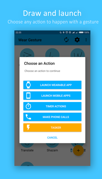 Wear gesture launcher sale