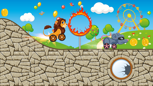 Animals Racing for Kids - Gameplay image of android game