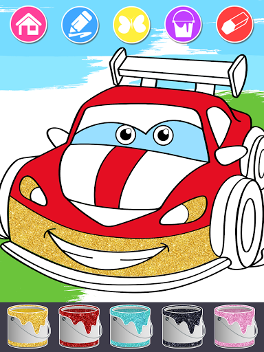 Cars Coloring Books for Kids - Gameplay image of android game