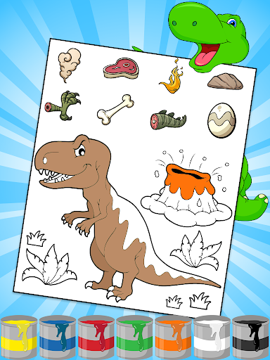 Dinosaurs Coloring Pages - Gameplay image of android game