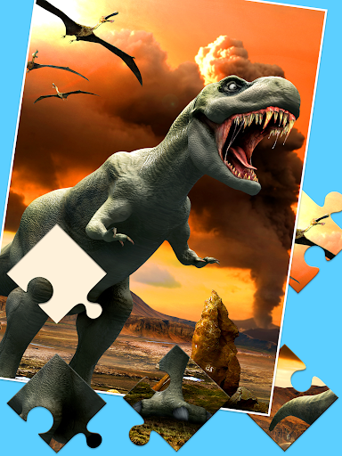 Dino Puzzles for Kids - Gameplay image of android game