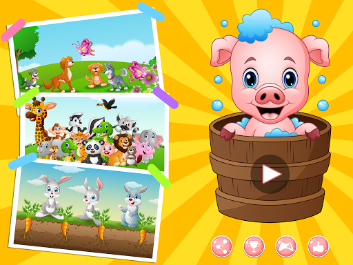 Kids Education Puzzle: Animals - عکس برنامه موبایلی اندروید