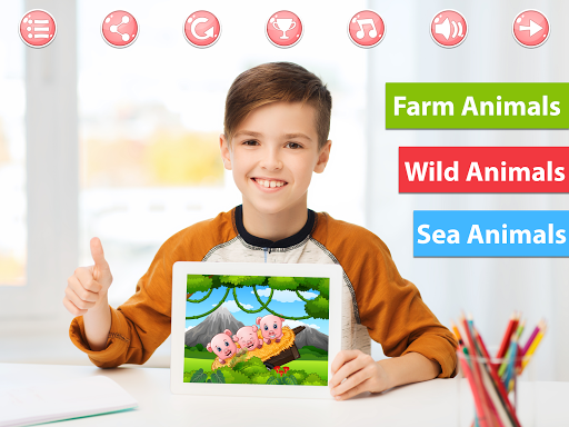 Kids Education Puzzle: Animals - عکس برنامه موبایلی اندروید
