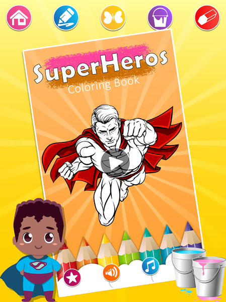 Superhero Coloring Pages - عکس برنامه موبایلی اندروید