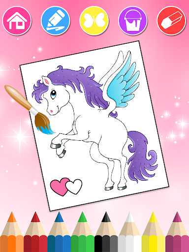 Unicorn Coloring Book for Kids - عکس برنامه موبایلی اندروید
