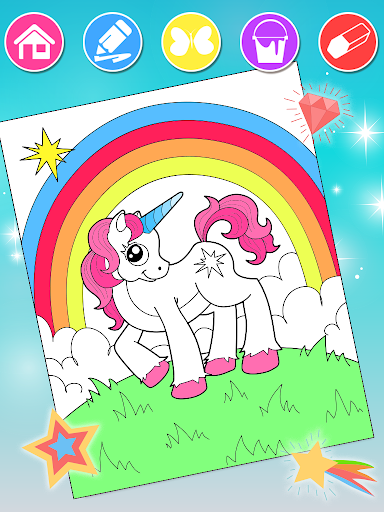 Unicorn Coloring Book for Kids - عکس برنامه موبایلی اندروید