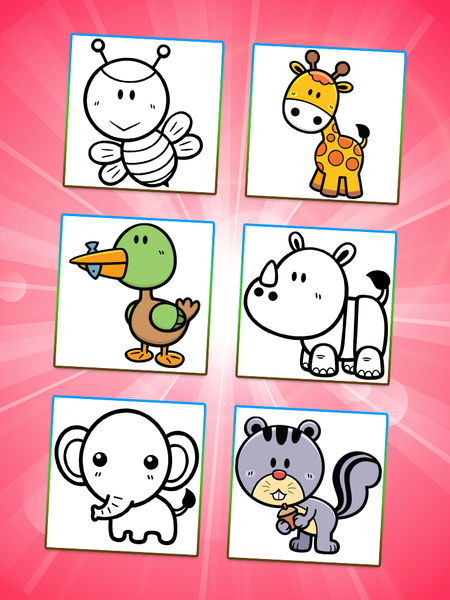 Coloring Games: Color Animals - عکس بازی موبایلی اندروید