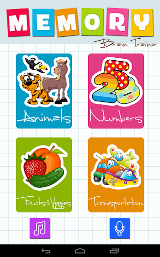Memory Game: Animals & Numbers - Gameplay image of android game