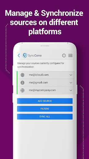 SyncGene Contact Calendar Sync - عکس برنامه موبایلی اندروید