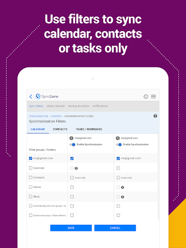 SyncGene Contact Calendar Sync - عکس برنامه موبایلی اندروید