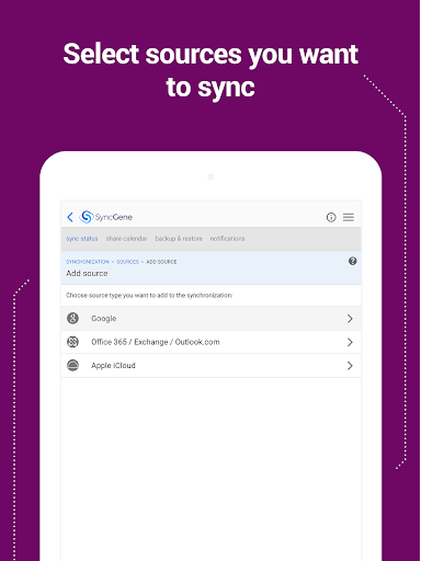 SyncGene Contact Calendar Sync - عکس برنامه موبایلی اندروید