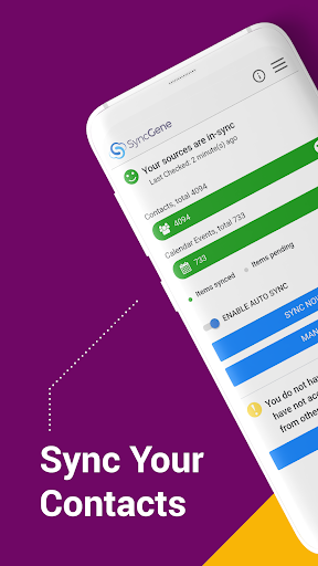 SyncGene Contact Calendar Sync - عکس برنامه موبایلی اندروید