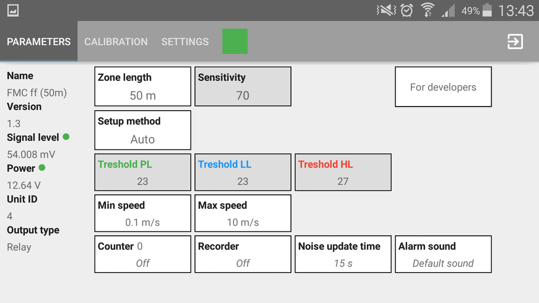 FORTEZA FMC 10 - Image screenshot of android app