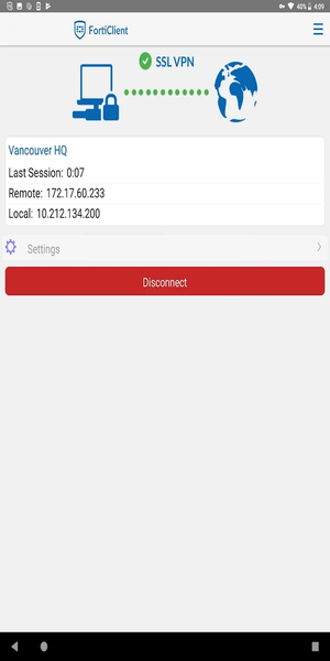 فورتی کلاینت - FortiClient - عکس برنامه موبایلی اندروید
