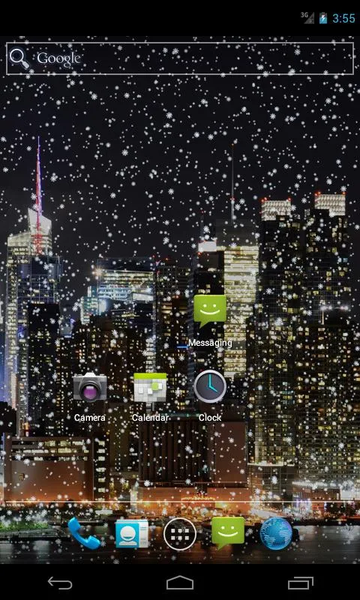 Accelerated Snow Wallpaper - Image screenshot of android app