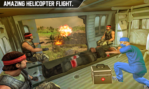 US Air Force Battle Helicopter Rescue Operation 20 - Gameplay image of android game