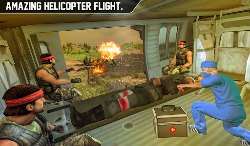 US Air Force Battle Helicopter Rescue Operation 20 - Gameplay image of android game