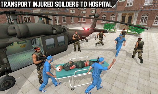 US Air Force Battle Helicopter Rescue Operation 20 - Gameplay image of android game