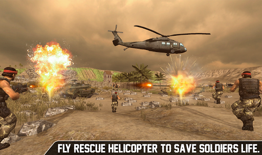 US Air Force Battle Helicopter Rescue Operation 20 - Gameplay image of android game