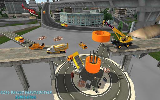 Grand Bridge Construction Simulator - Crane Driver - Gameplay image of android game