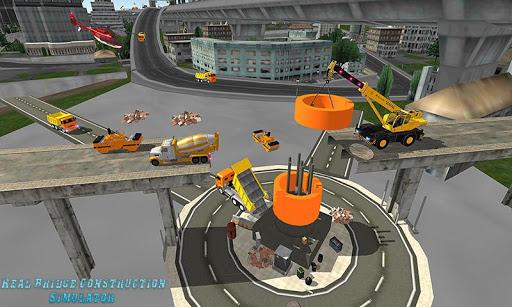 Grand Bridge Construction Simulator - Crane Driver - Gameplay image of android game